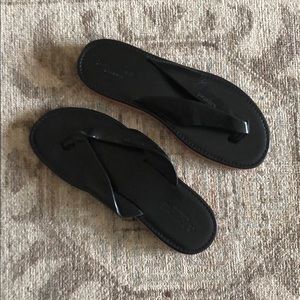 A. Testoni Leather Sandals